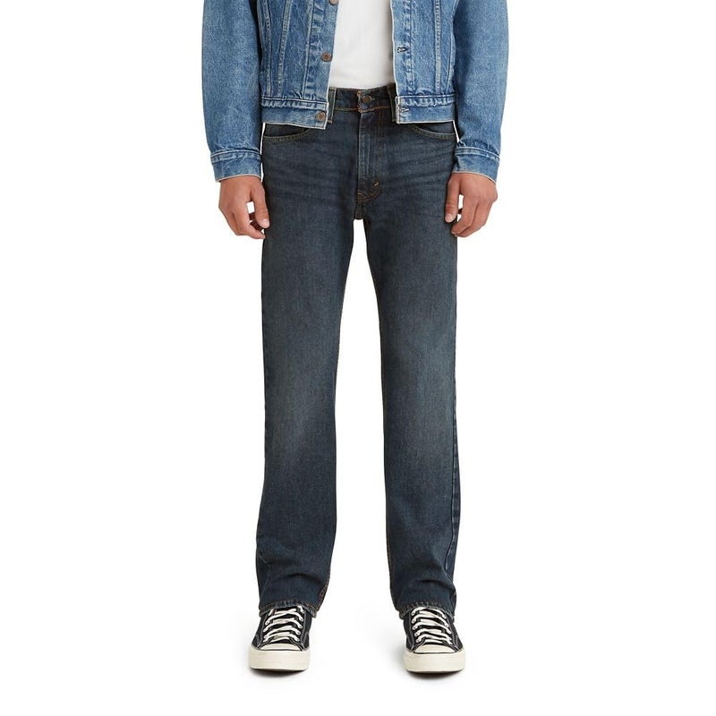 Levi's Men's 505 Regular Fit Jeans (Also Available in Big & Tall), Dark Stonewash, 33W x 32L